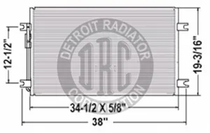 Detroit Radiator Ac Condensers 920868 