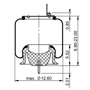 ContiTech Air Spring / 1R12-615 / 8829 6853532 