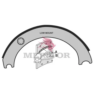 Meritor Lined Shoe 1046792 