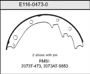 Bendix BRAKE SHOE 453830 
