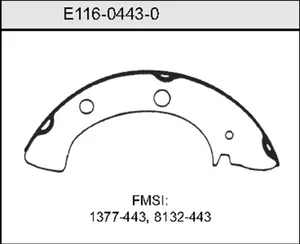 Bendix BRAKE SHOE 454054 
