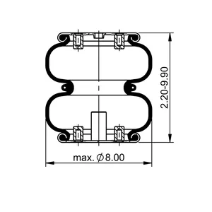 ContiTech Air Spring / 2B7-548 / 7659 6853584 