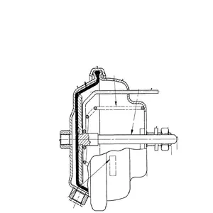 Haldex Brake Chamber  20S Air  Hydraulic 2112039 