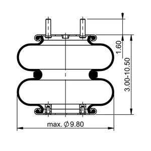 ContiTech Air Spring / 2B9-606 / 6890 6854904 
