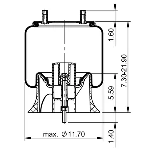 ContiTech Air Spring / 1R11-292 / 9626 6853534 