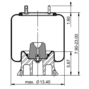 ContiTech Air Spring / 9 10B-17.5 A 362 6854998 