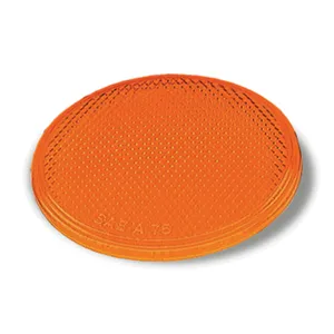 Grote Reflector - Reflector, 3 Yellow, Round Stick-On 232762 
