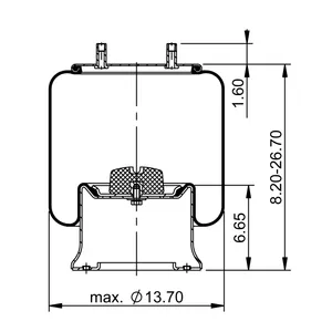 ContiTech Air Spring / 1R13-171 / 1R13-237 6854824 