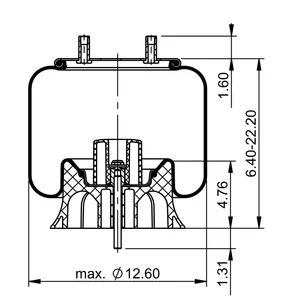ContiTech Air Spring / 1R12-640 / 9902 6856740 