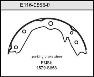 Bendix BRAKE SHOE 458616 
