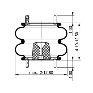 ContiTech Air Spring / 2B12-319 / 7409 6854790 