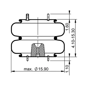 ContiTech Air Spring / 2B14-383 / 7557 6855918 