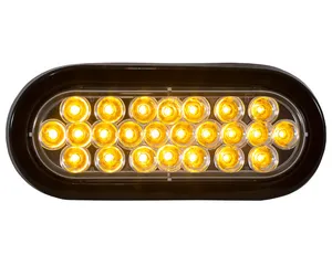 Buyers Products LIGHT,STROBE 6in OVAL,AMBER, 24 LED 1576218 