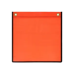 Armada Orange Mesh Flags with Grommets and Edge Binding with... 1937007 