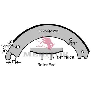 Meritor Lined Shoe 1112962 