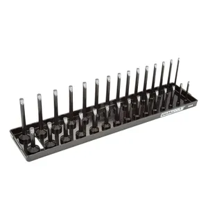 Great Neck Saw 3 8 Drive Socket Tray Metric Black 1982540 
