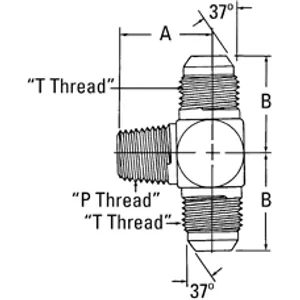 Eaton Adaptr  Sae 37  Tee 2155839 