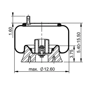 ContiTech Air Spring / 1R12-367 / 9640 6856870 