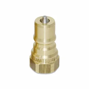 Summit Hydraulics 1/4 NPT ISO 7241-B Brass With Stainless... 6608128 
