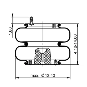 ContiTech Air Spring / 2B12-324 / 7447 6856872 