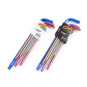 Great Neck Saw 18 PC Color Coded Hex Key Set SAE and Metric 1984393 