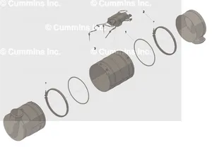 Cummins Kit,Particulate Filter 2249502 