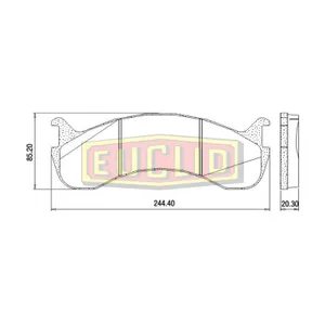 Euclid Disc Pad Set 762842 