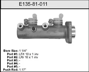 Bendix MASTER CYLINDER 458710 