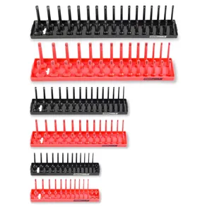 Great Neck Saw 6 Piece Socket Tray Set Red and Black 1984994 