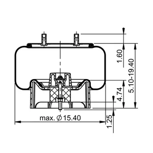 ContiTech Air Spring / 1R14-172 / 1R14-190 / 8774 6856658 