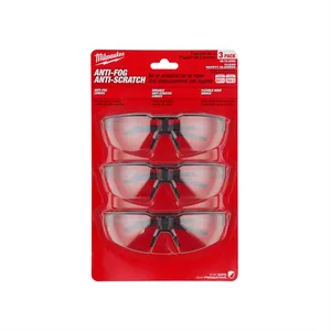 Milwaukee Electric Co. 3PK CLEAR SAFETY GLASSES 1293482 