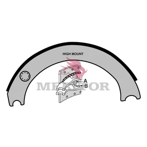Meritor Lined Shoe 997437 