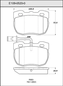 Bendix DISC PAD 453514 