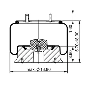 ContiTech Air Spring / 1R13-120 / 9218 6856704 