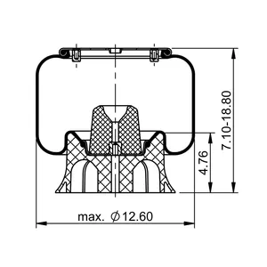 ContiTech Air Spring / 1R12-1204 / 8813 6853558 