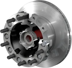 Conmet Iron PreSet Hub/Rotor FF Front Hub 1994129 