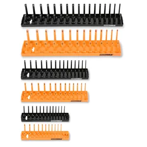 Great Neck Saw 6 Piece SAE Socket Tray Set Orange and Black 1985049 