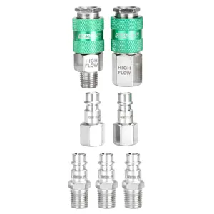 Great Neck Saw 7Pc Hi Flow coupler and plug kit - 1/4 1983036 