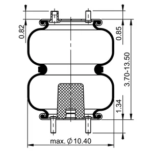 ContiTech Air Spring / 2B9-252 / 6944 6855706 