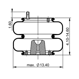 ContiTech Air Spring / 2B12-324 / 7790 6856714 