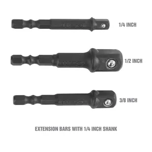 Great Neck Saw 3 Pc Socket Adapter Set 1983046 