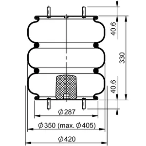 ContiTech Air Spring / 3B14-456 / 7839 6856636 