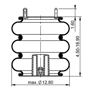 ContiTech Air Spring / 3B12-335 / 7996 6853574 