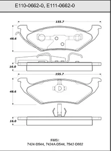 Bendix DISC PAD 446544 