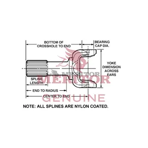 Meritor Yokeshaft 732838 
