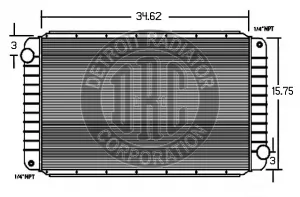 Detroit Radiator Kenworth 1150302 