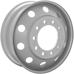 Accuride PESW 24.5x8.25 10 HH Powder Silver Steel Wheel 6183100 