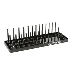 Great Neck Saw 1/4 Socket Tray - Metric - Black - 3 Deep 1983494 