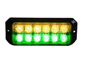 Buyers Products LIGHT STROBE 5in12 LED AMBER GREEN 1575926 