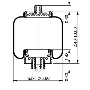 ContiTech Cab Air Spring / 7109 6853576 